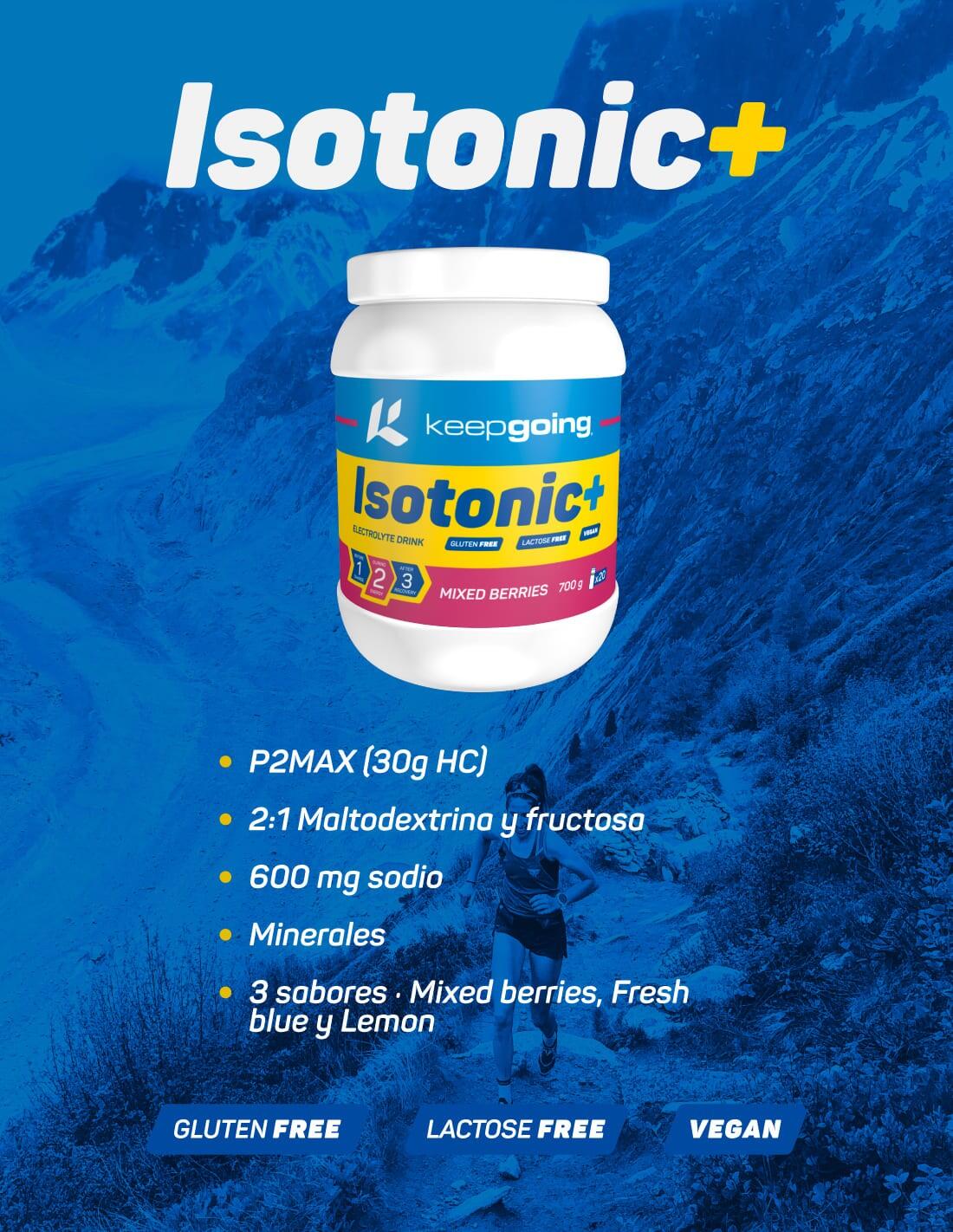 Bebida Isotónica en Polvo "Isotonic +" Sabor Frutos Rojos 700 g 5/6