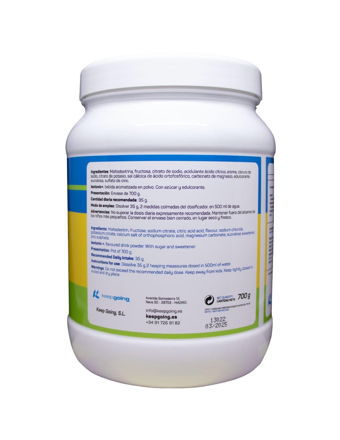 Bebida Isotónica en Polvo "Isotonic +" Sabor Limón 700 g 2/6