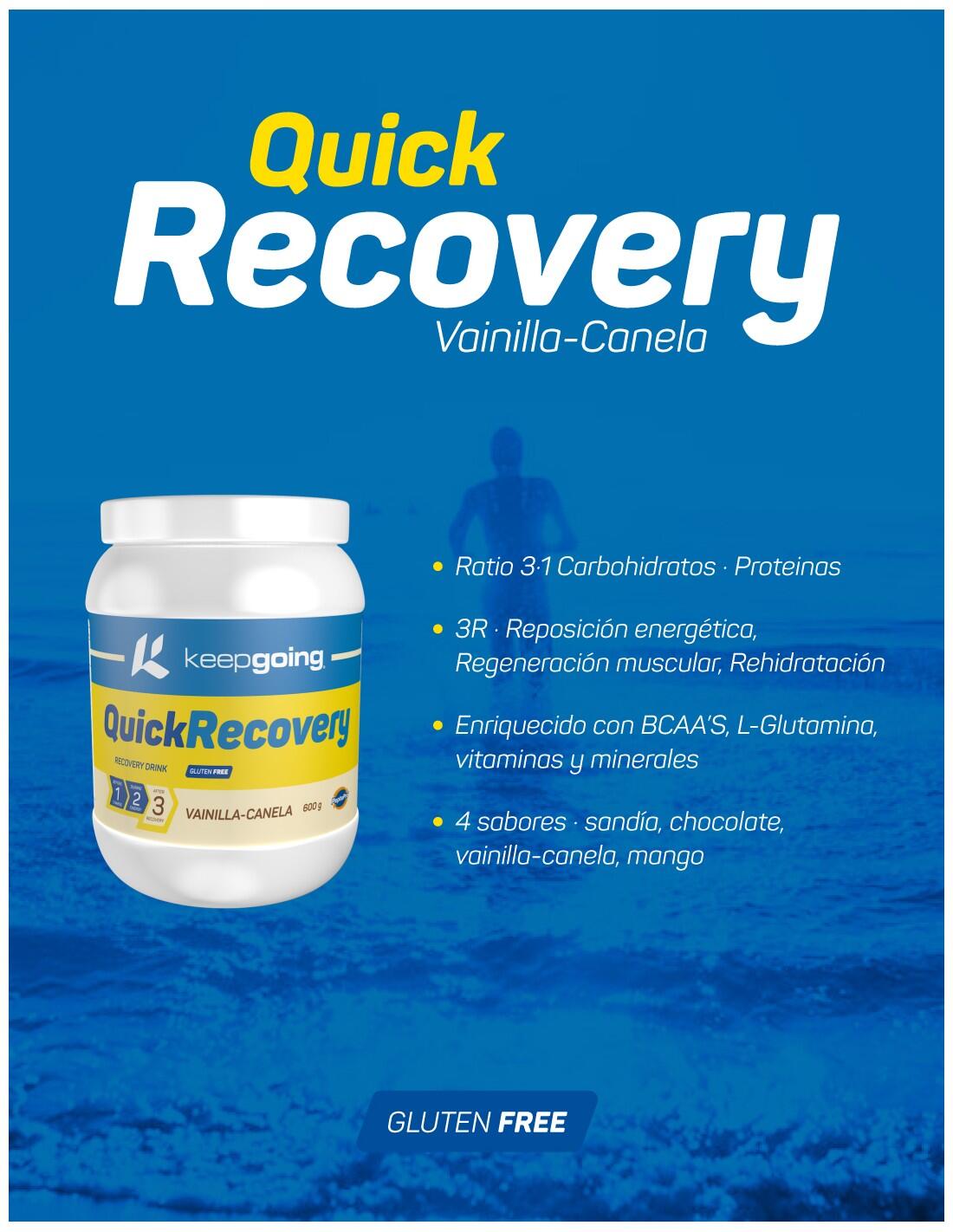 Bebida Recuperadora en Polvo "Quick Recovery" Vainilla-Canela 600 g 4/6