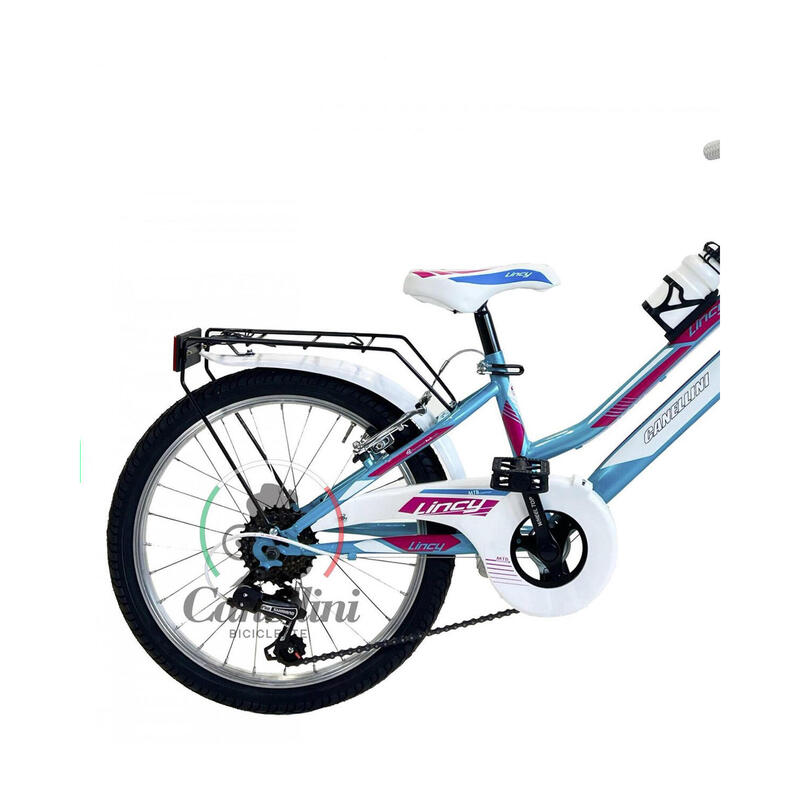 Bicicletă pentru fete Canellini LINCY 20" - Bleu/Fucsia