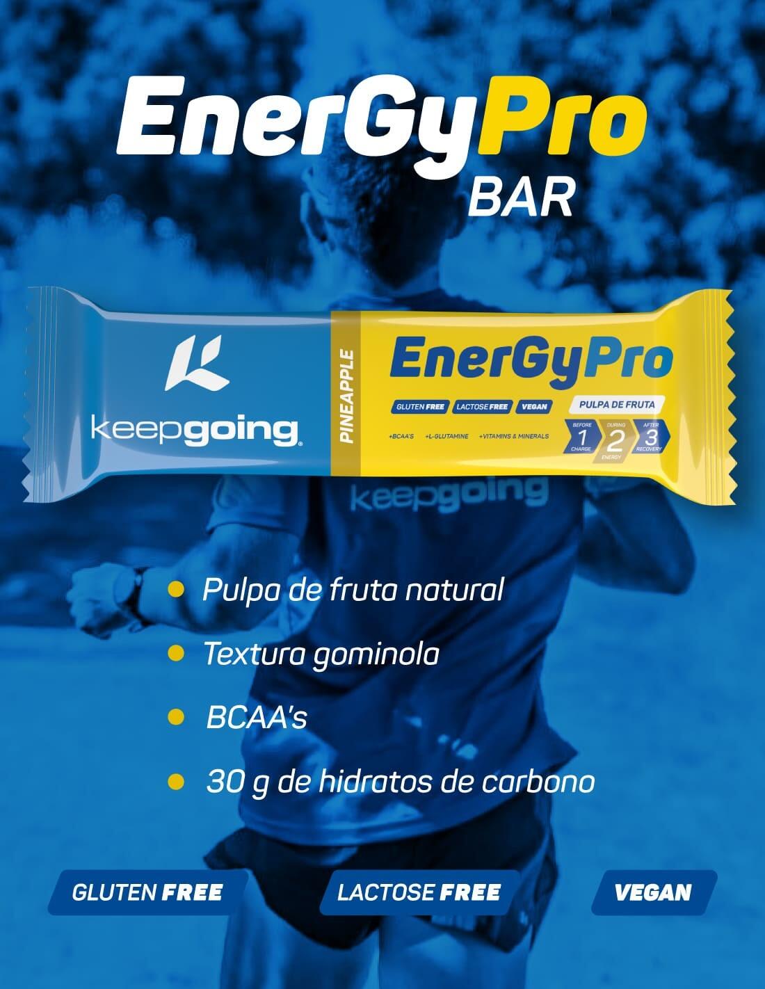 Barrita Energética Naturales Energía Pro "EnergyPro Bar" de Piña 24x40g 6/7