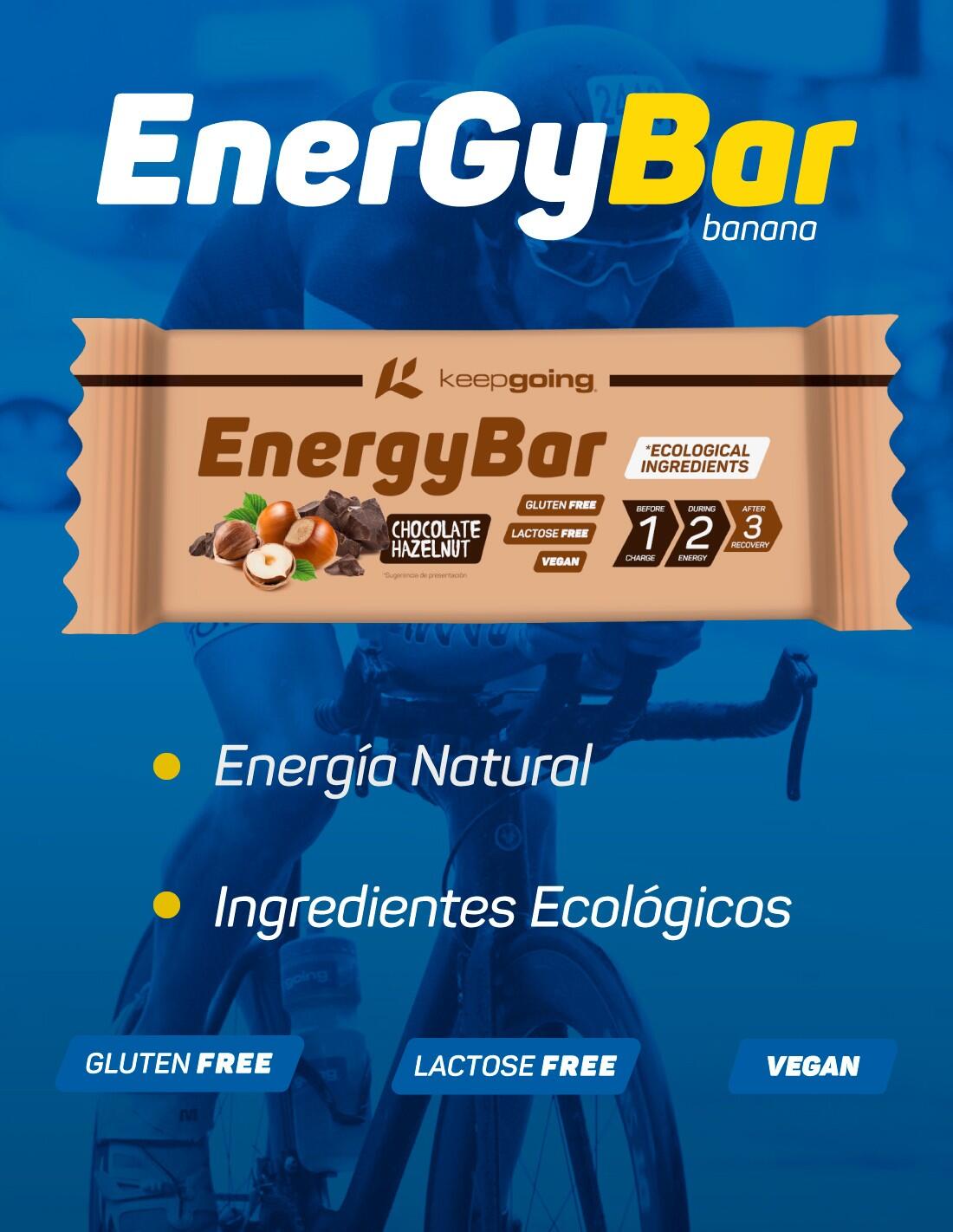 Barritas Energéticas Naturales Energía Bar "Energy Bar" Choco-Avellana 24x40g 6/7