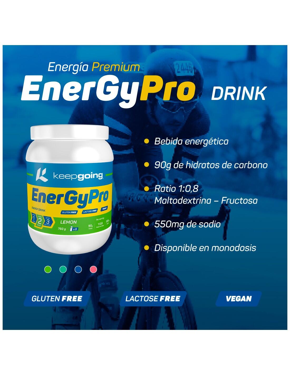 Bebida Energética en Polvo Energía Pro "EnergyPro Drink" Sabor Limón 760g 6/7