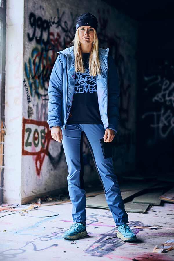 Softshellbroek - Outdoor - Dames - P-Motion W - donkerblauww 3/4