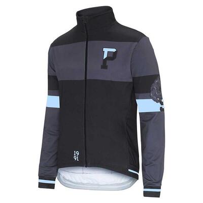 Longsleeve wielershirt - fiets - heren - p-fergus ls - zwart