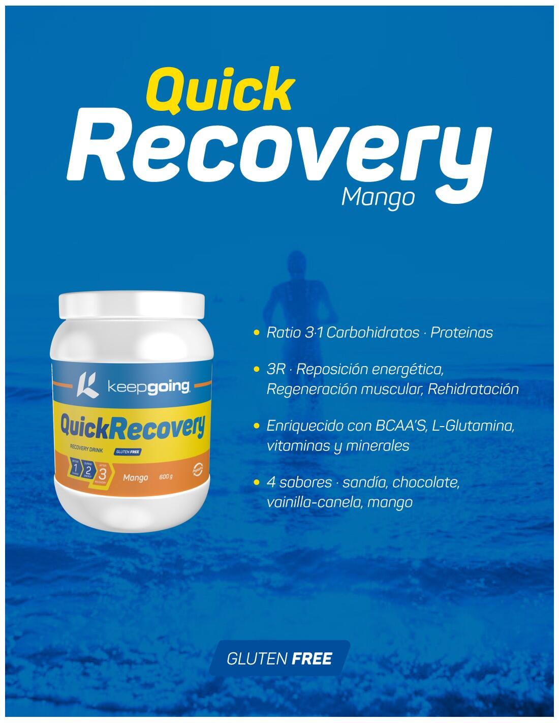 Bebida Recuperadora en Polvo "Quick Recovery" Sabor Mango 600 g 4/5