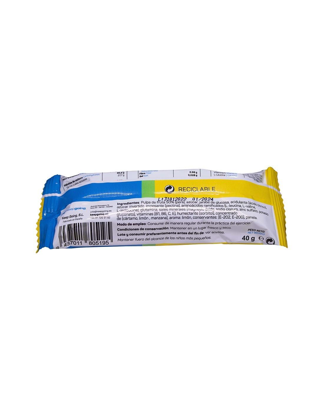 Barritas Energéticas Naturales Energía Pro "EnergyPro Bar"  de Limón 24x40g 3/7