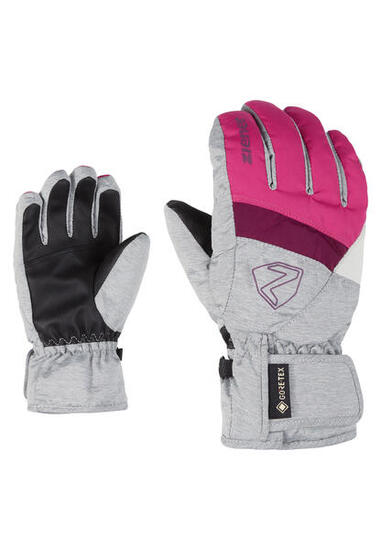 ZIENER Gants de ski Junior LEIF GTX - Pop Pink