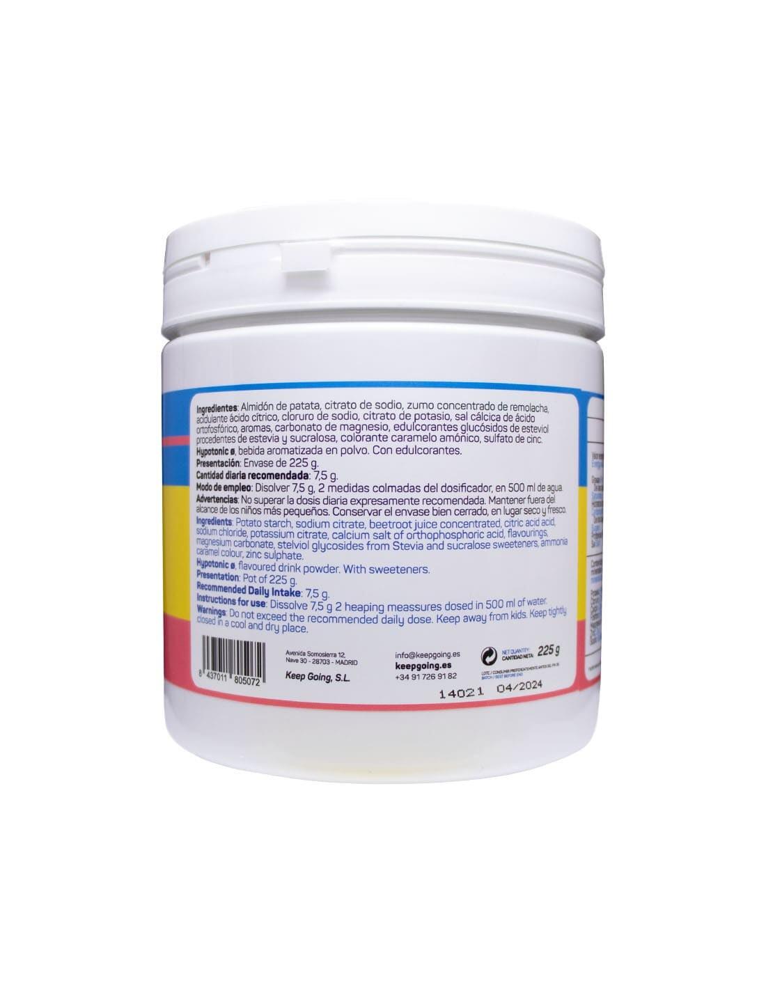 Bebida hipotónica en polvo "Hypotonic" Sabor Sandía 225g 2/5