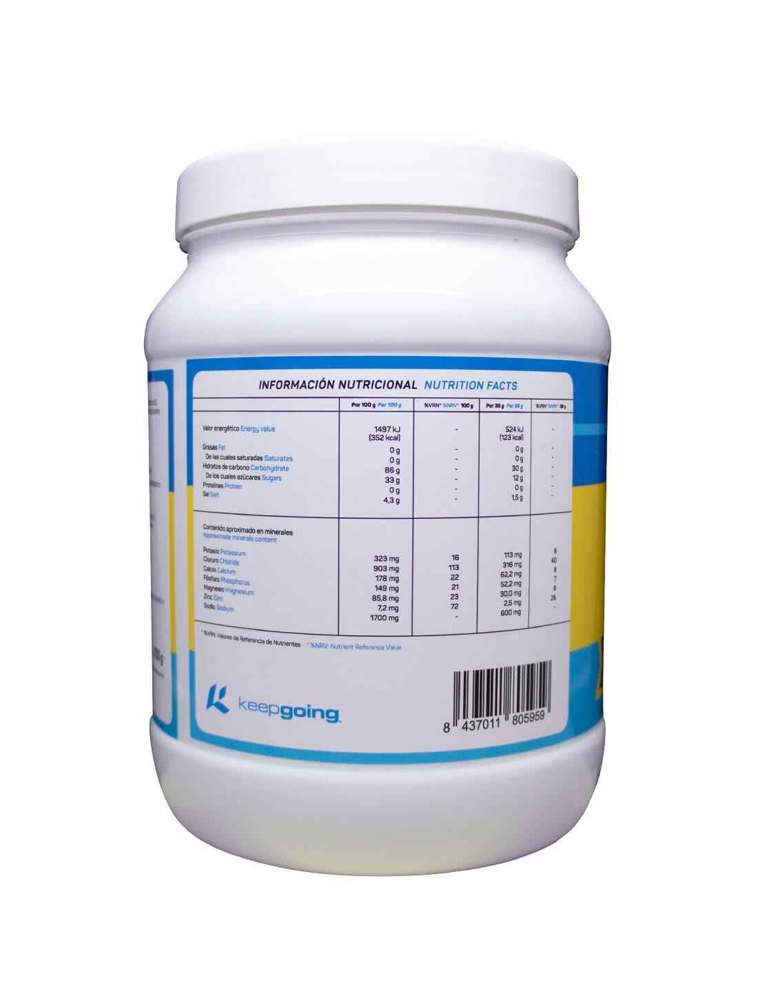 Bebida Isotónica en Polvo "Isotonic +" Sabor Fresh Blue 700 g 3/6
