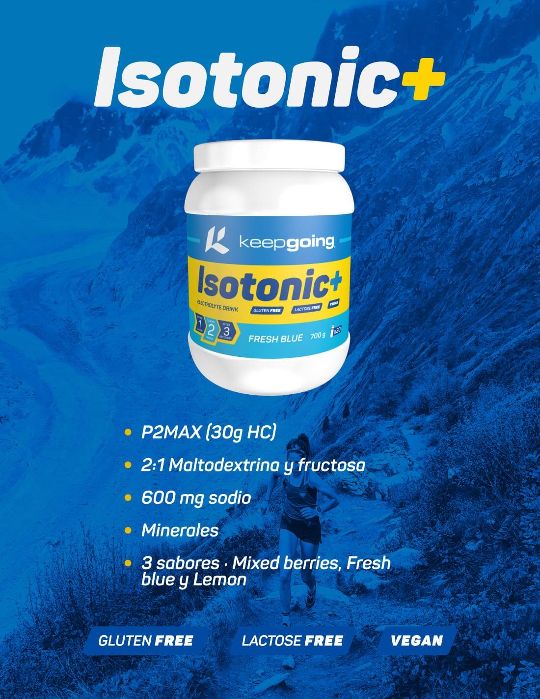 Bebida Isotónica en Polvo "Isotonic +" Sabor Fresh Blue 700 g 6/6