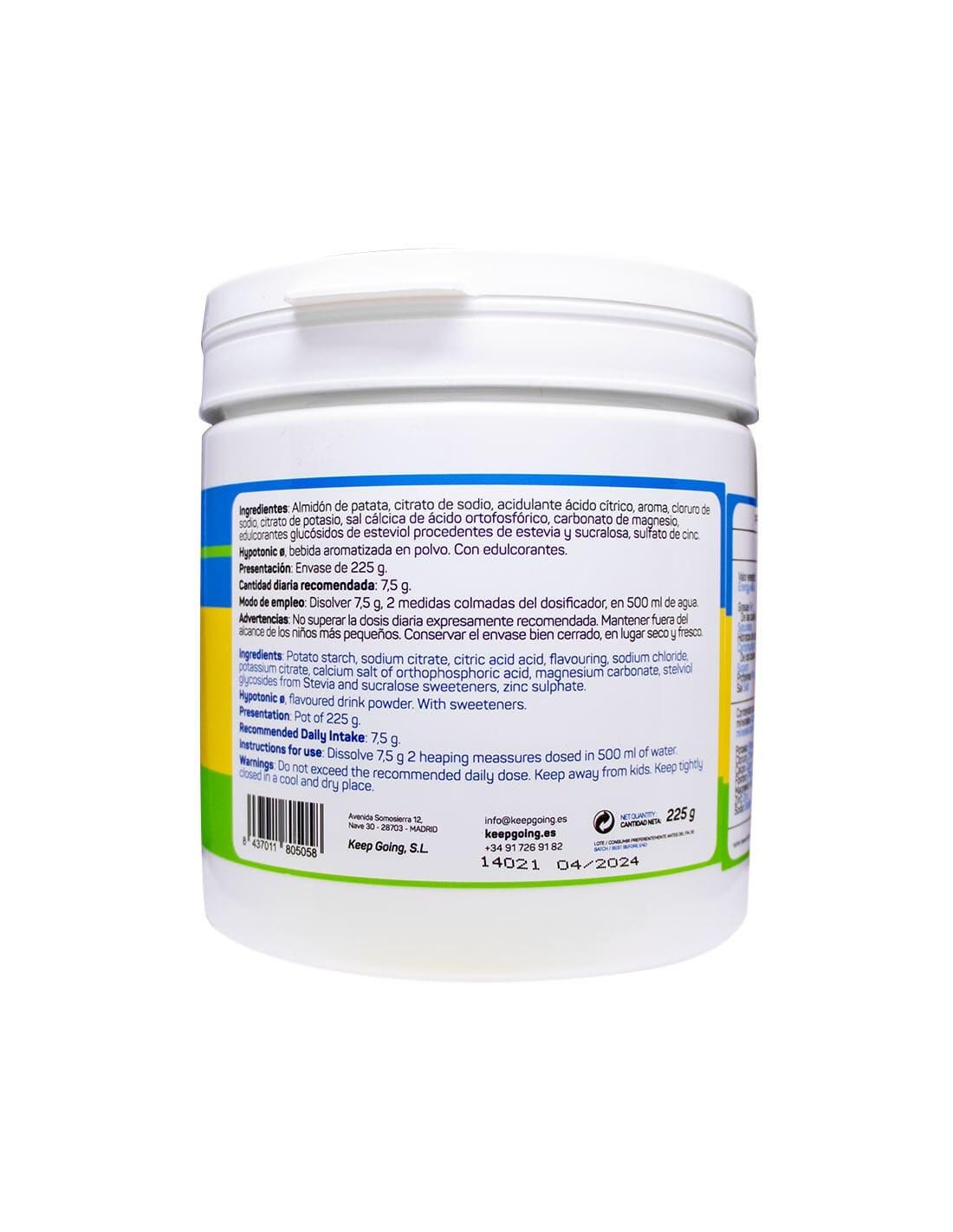 Bebida hipotónica en polvo "Hypotonic" Sabor Limón 225g 2/5
