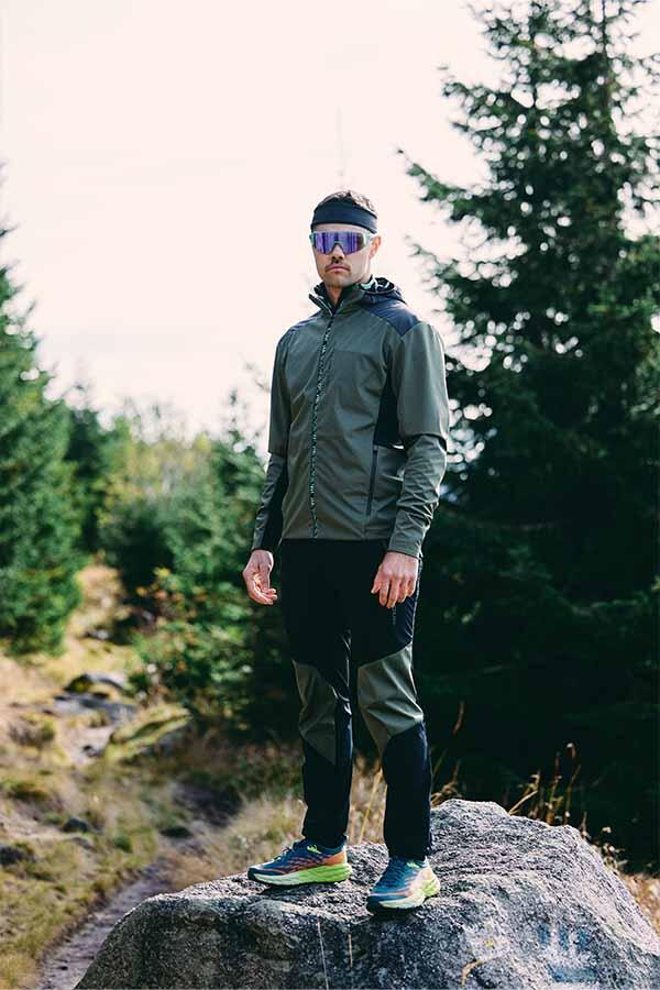 Pantalón softshell - Outdoor - Hombre - P-Off the Map Pant - verde oscuro 3/4