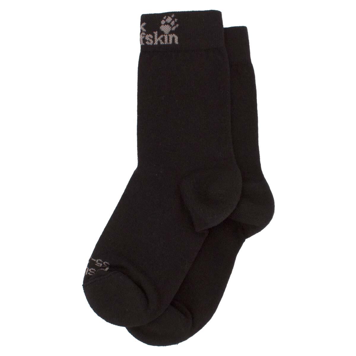 JACK WOLFSKIN Accessoires Casual Classic Cut (2x) Strümpfe 47-49 in Schwarz
