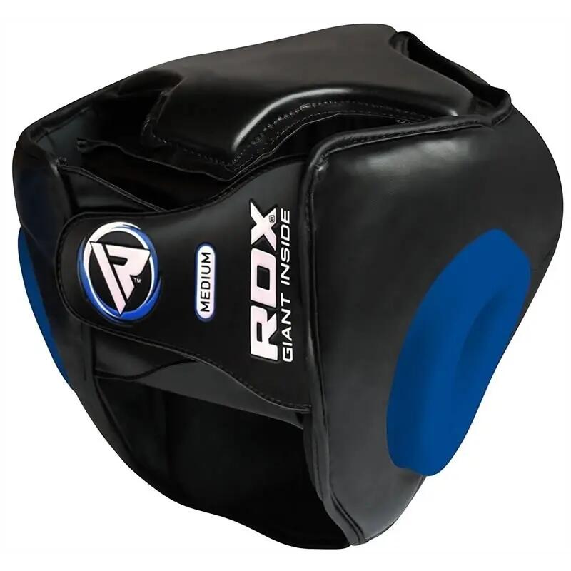 Sports T1 Casque de Boxe  - Large - Bleu 3/5