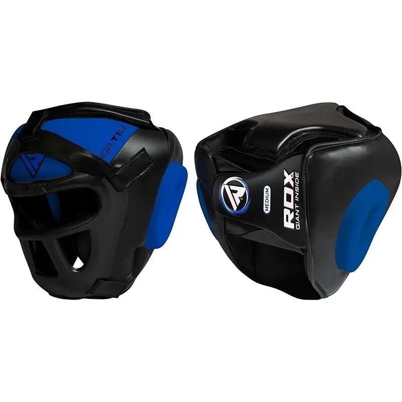 Sports T1 Casque de Boxe  - Large - Bleu 5/5