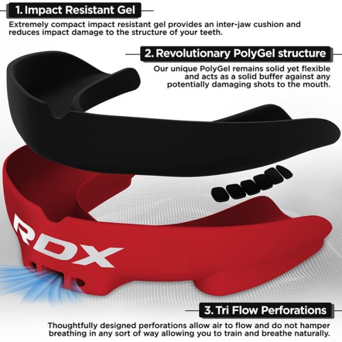 Protège-dents Adulte RDX – Rouge et Noir 5/7