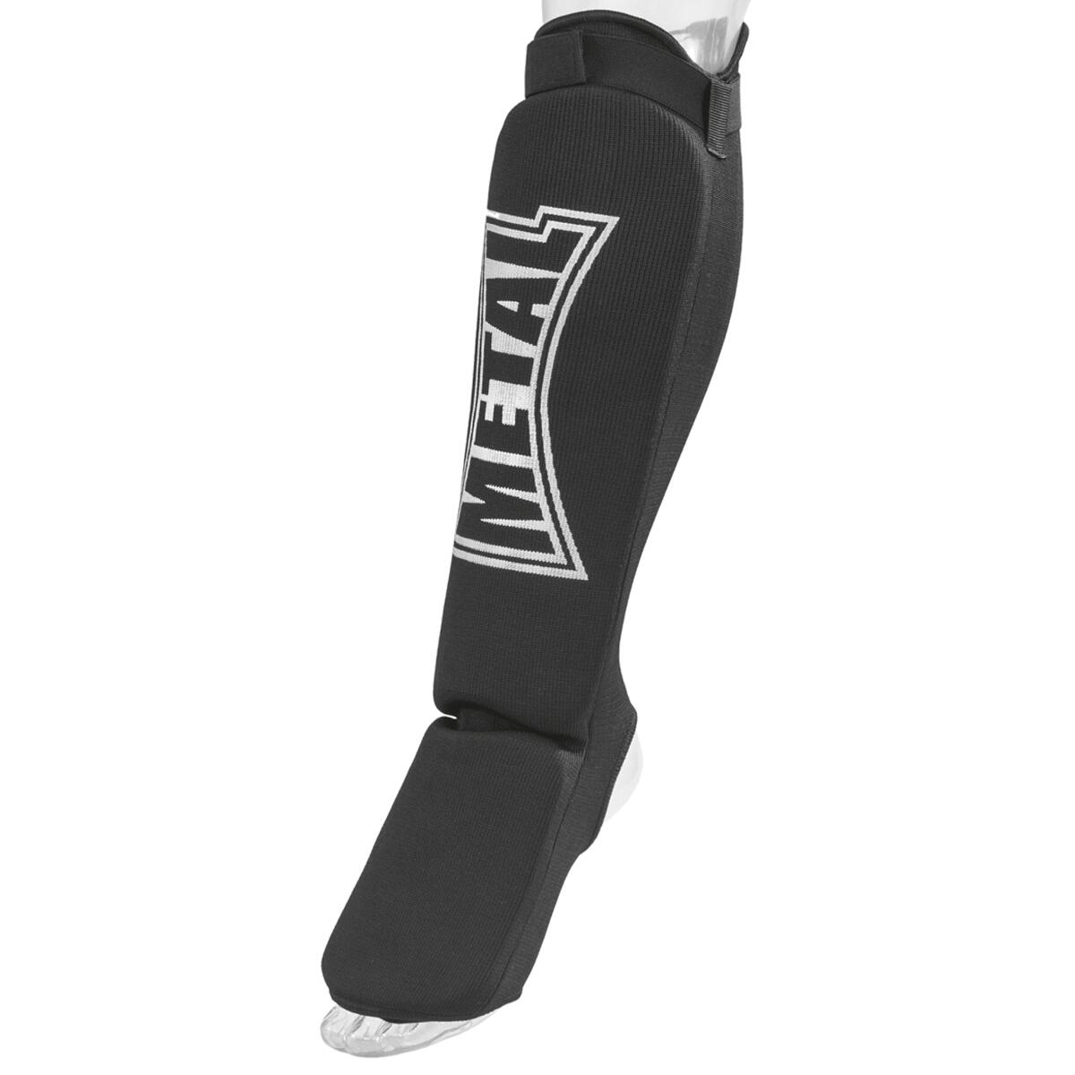 Metal Boxe - Metal Boxe Protège-tibia Et Pied Coton Elast. Noir Xs - Protège-tibia - Noir - 36 Xs - Decathlon