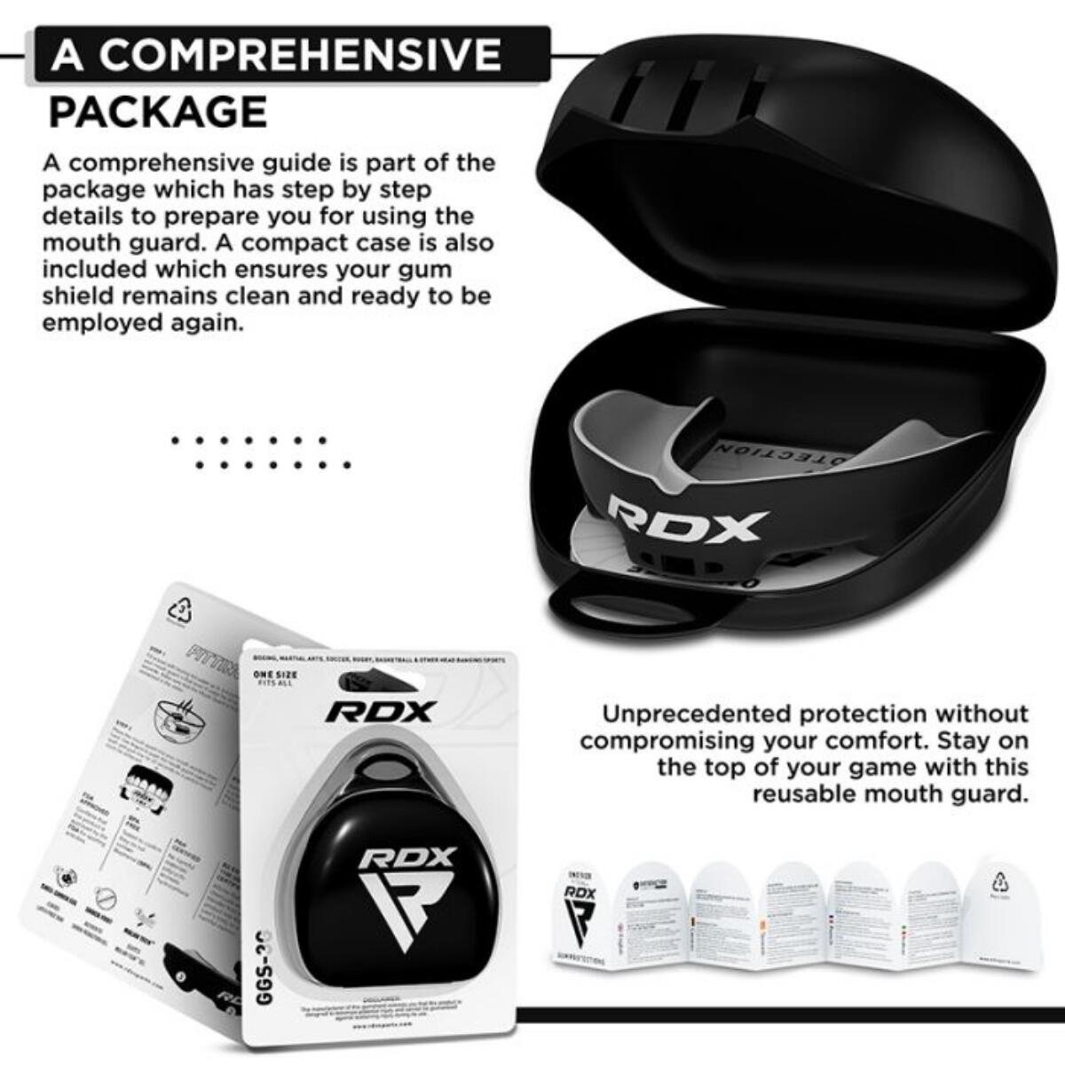Paradenti Junior sotto i 12 anni RDX – Nero e Bianco 5/6