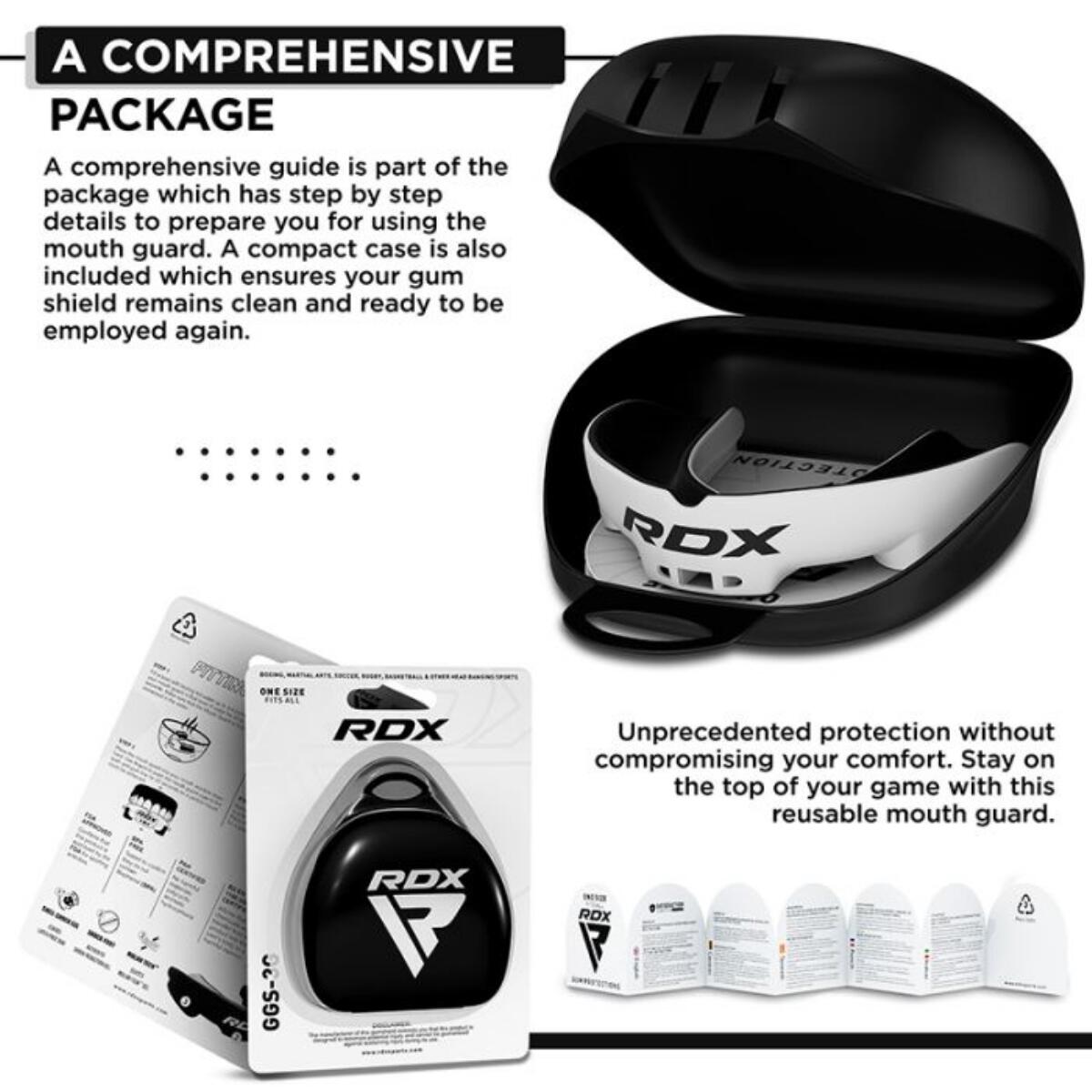 Protège-dents Adulte RDX – Blanc et Noir 6/7
