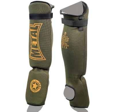 Metal boxe scheenbeen- en voetbeschermer "military