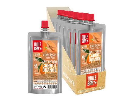10 compotes énergétiques - vegan - 65g - Patate douce - Carotte - Orange