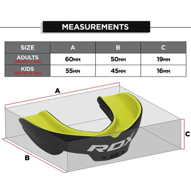 Protector gură RDX 3W Junior Verde pentru copii