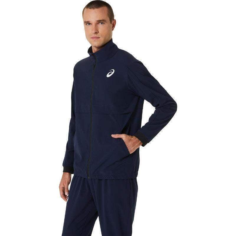 Veste de match Asics bleu nuit XL tricot extensible padel 5/5