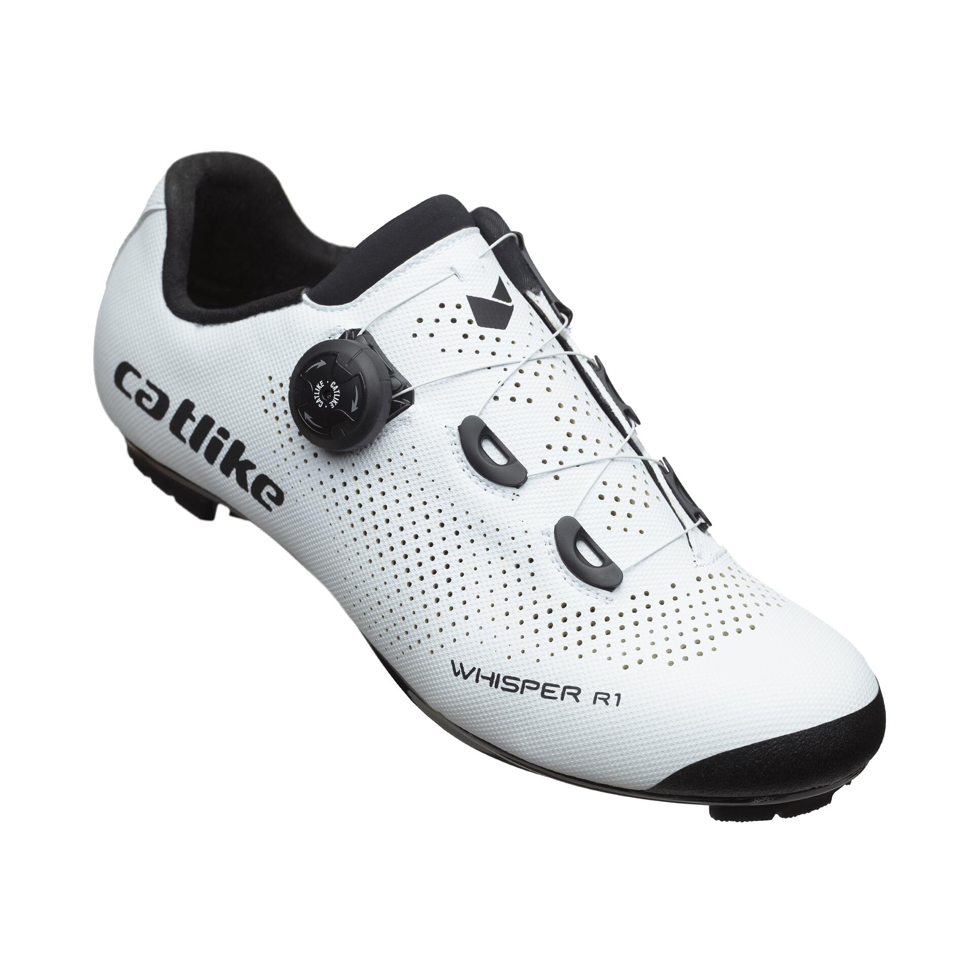 CATLIKE Zapatillas Ciclismo Carretera Whisper R1 Nylon Blanco