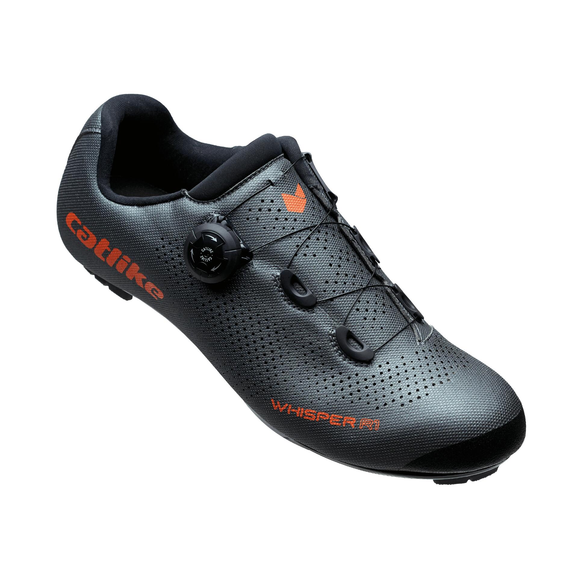 CATLIKE Zapatillas Ciclismo Carretera Whisper R1 Nylon Gris