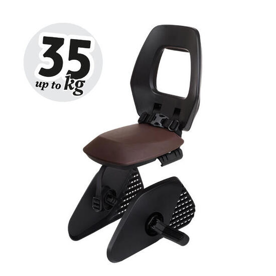 Siège Junior Vélo Arrière Porta-Bagages One Junior 35kg Marron Foncé/Noir