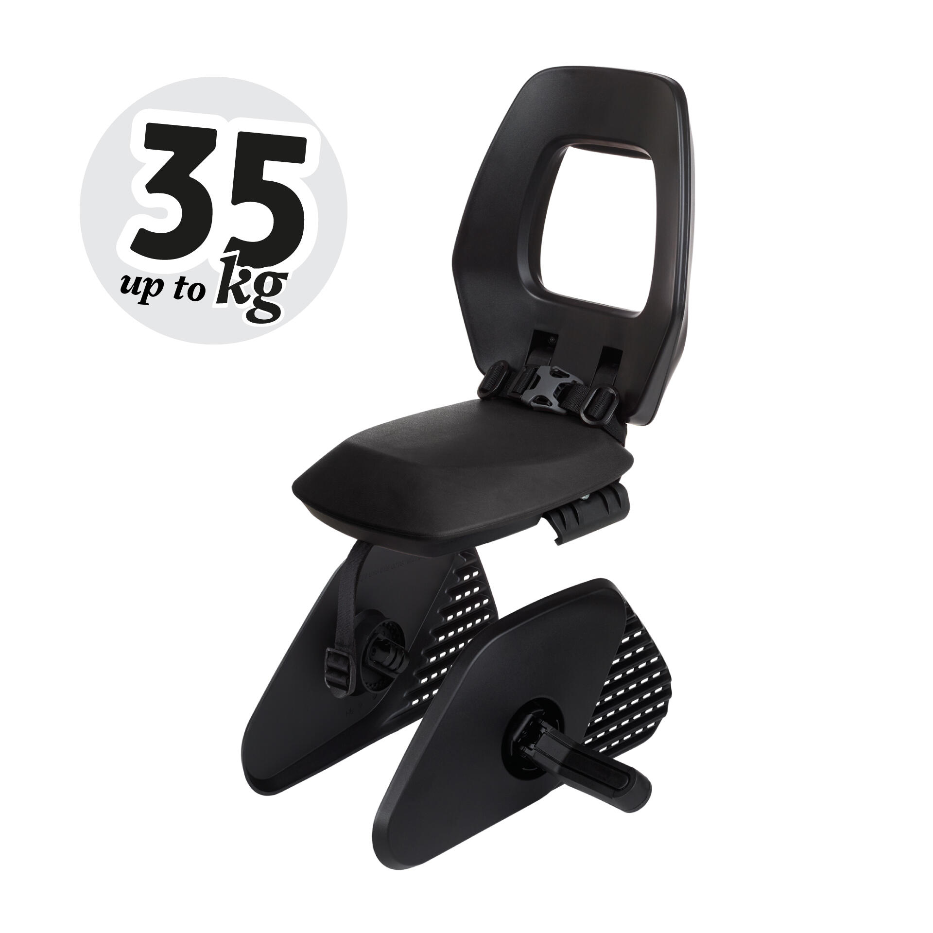 Bobike - Siège Junior Vélo Arrière Porta-bagages One Junior 35kg Noir/noir - Siège Vélo Enfant - Noir - Taille Unique - Decathlon