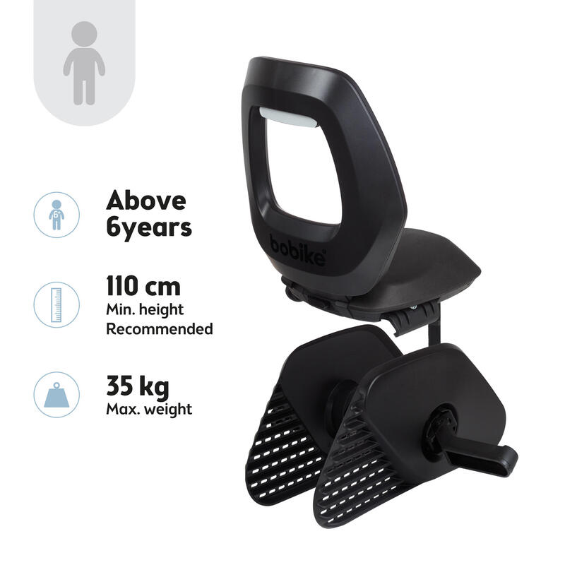 Siege Bebe Velo BOBIKE 8011900001 - Siège Vélo Arrière Pour Porta-Bagages MIK One Maxi