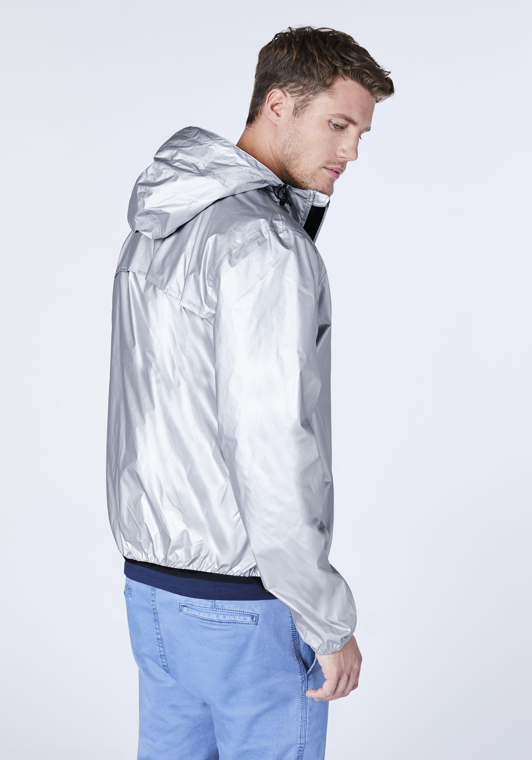 Regenjacke mit Jumper-Motiv und Taschen-Funktion 5/7