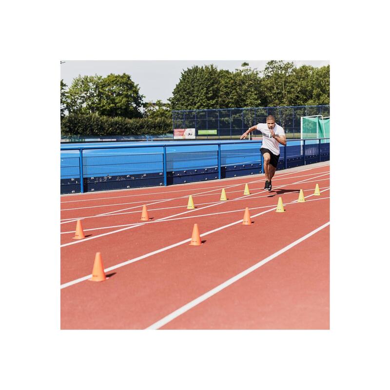 Hütchen 10er Set Pylone 17 cm 30 cm GORILLA SPORTS DECATHLON