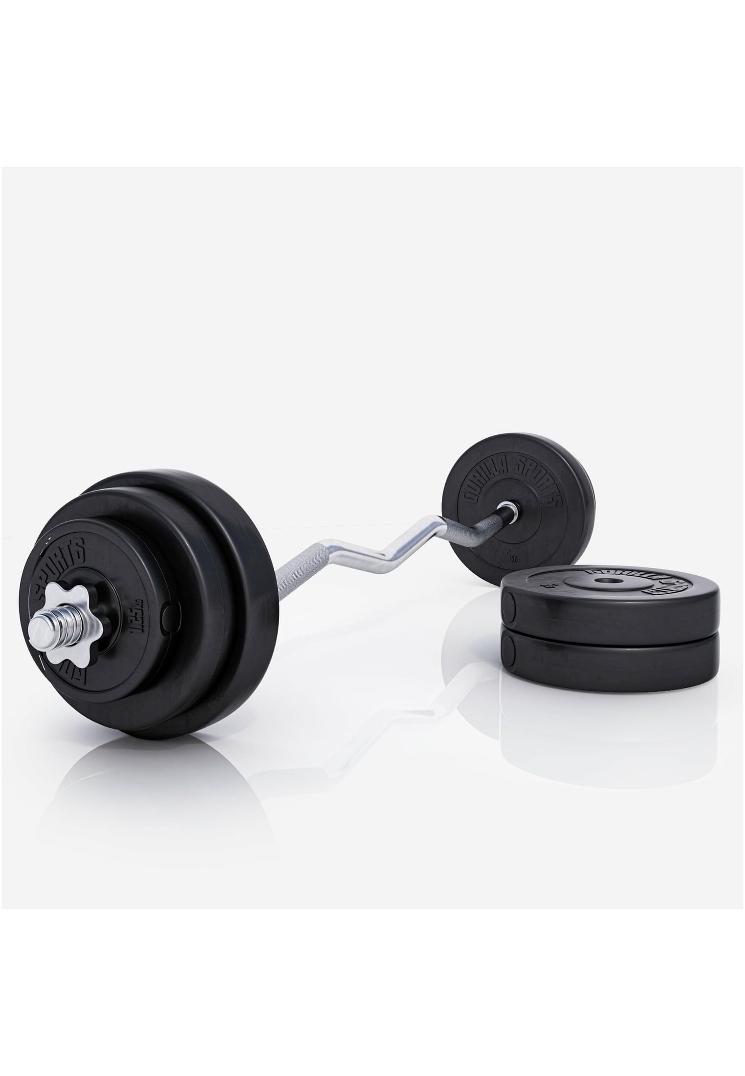 Kit Musculación Curl EZ Gorilla de 35 Kg Diámetro 30/31mm 4/6