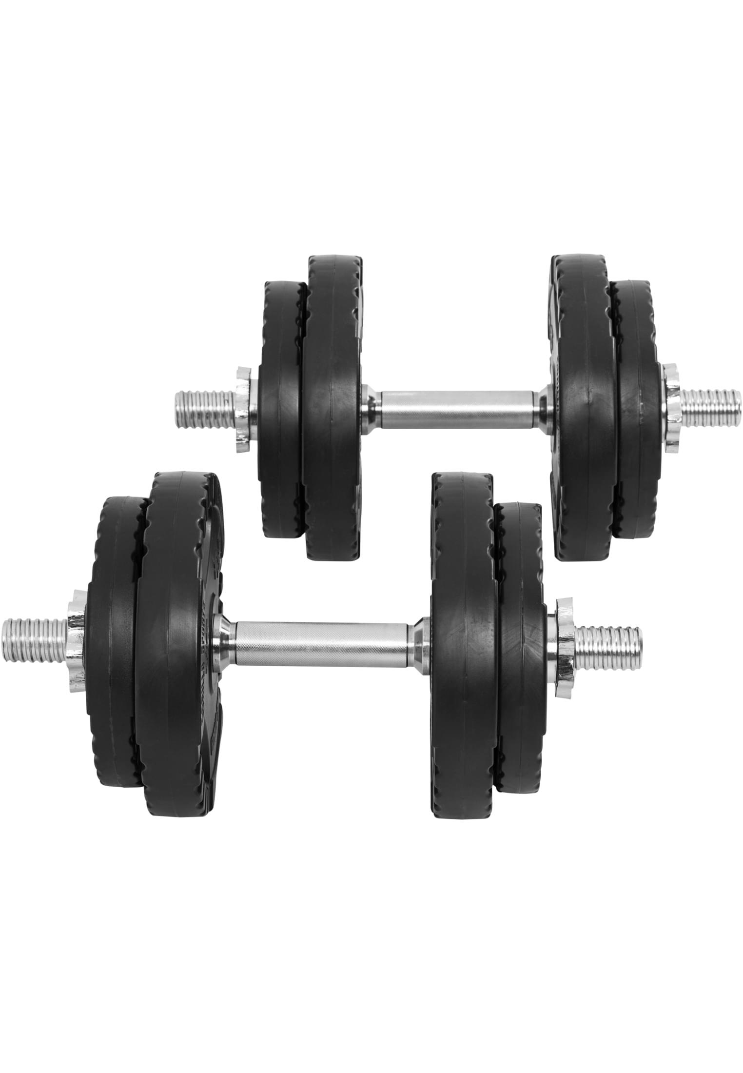 KIT HALTÈRES COURT 20KG AVEC DISQUES PLASTIQUES GRIP | MUSCULATION | 30MM/31MM 5/7