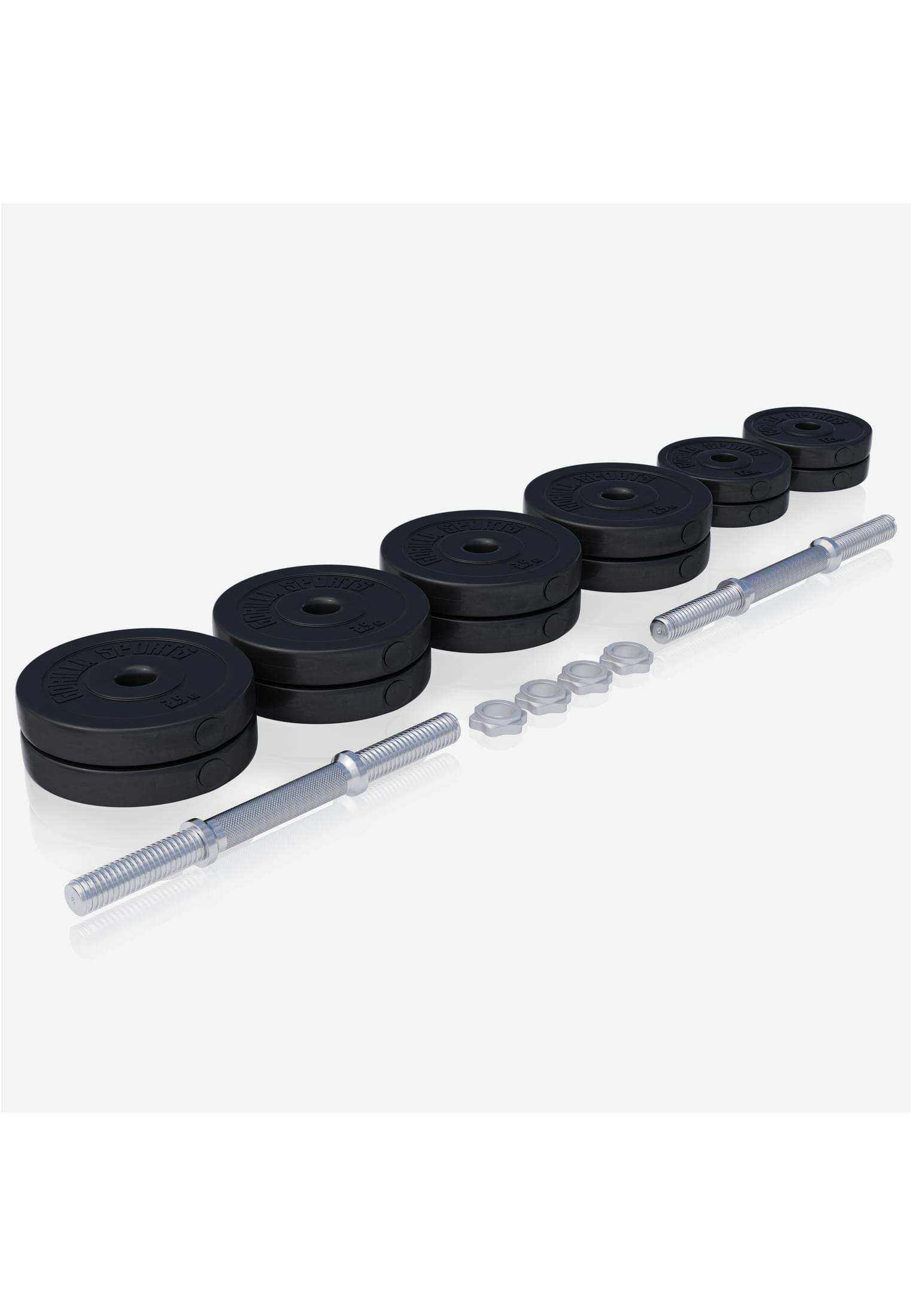 Dumbbell set - Halterset - Kunststof - 30 kg - Gewichten met stangen 2/7