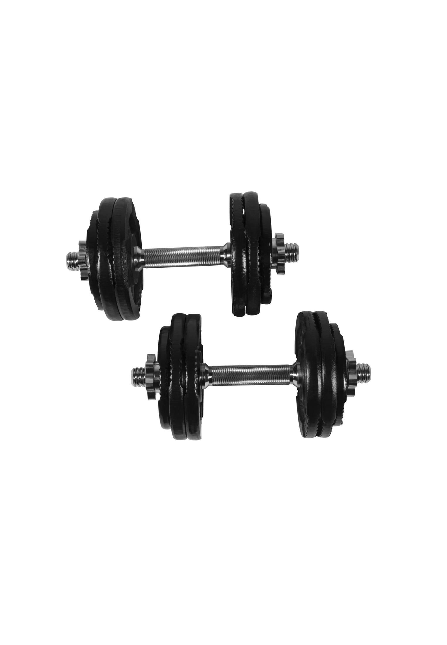 KIT HALTÈRES COURTS 30KG DISQUES EN FONTE AVEC POIGNÉES | MUSCULATION | 30MM/31M 2/7