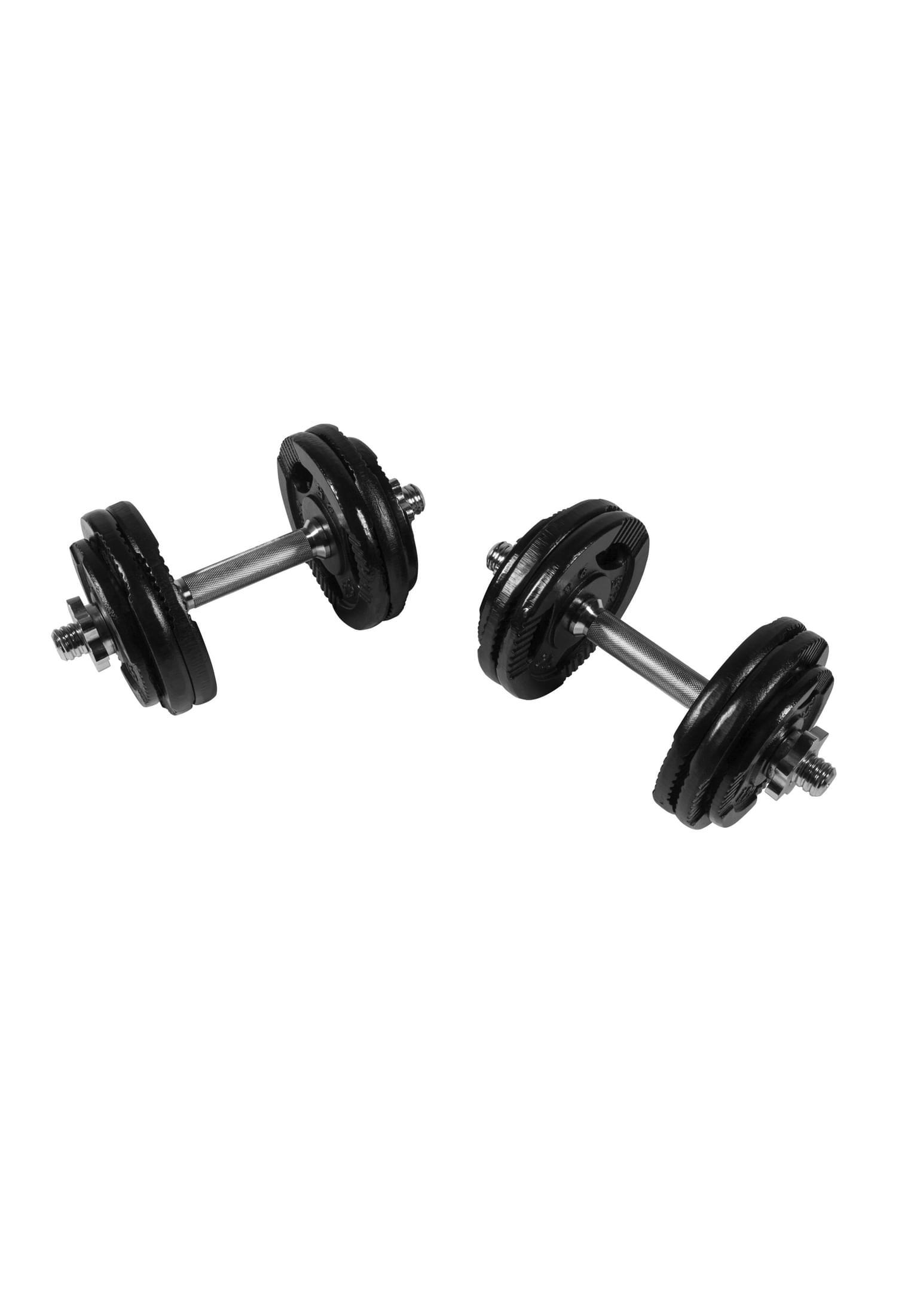 KIT HALTÈRES COURTS 30KG DISQUES EN FONTE AVEC POIGNÉES | MUSCULATION | 30MM/31M 6/7