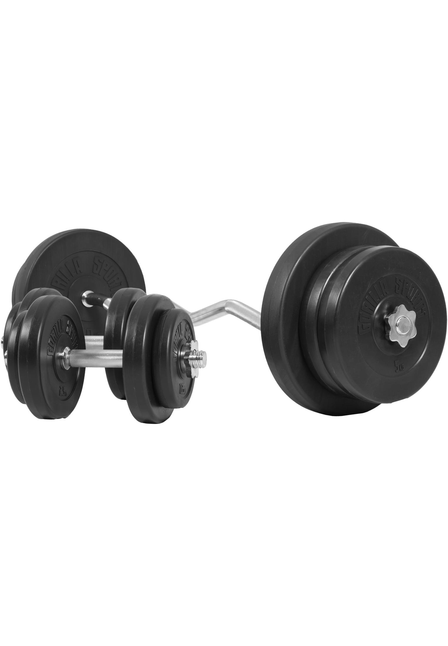 Curlset 70 kg - Halterset - met halterschijven 3/6