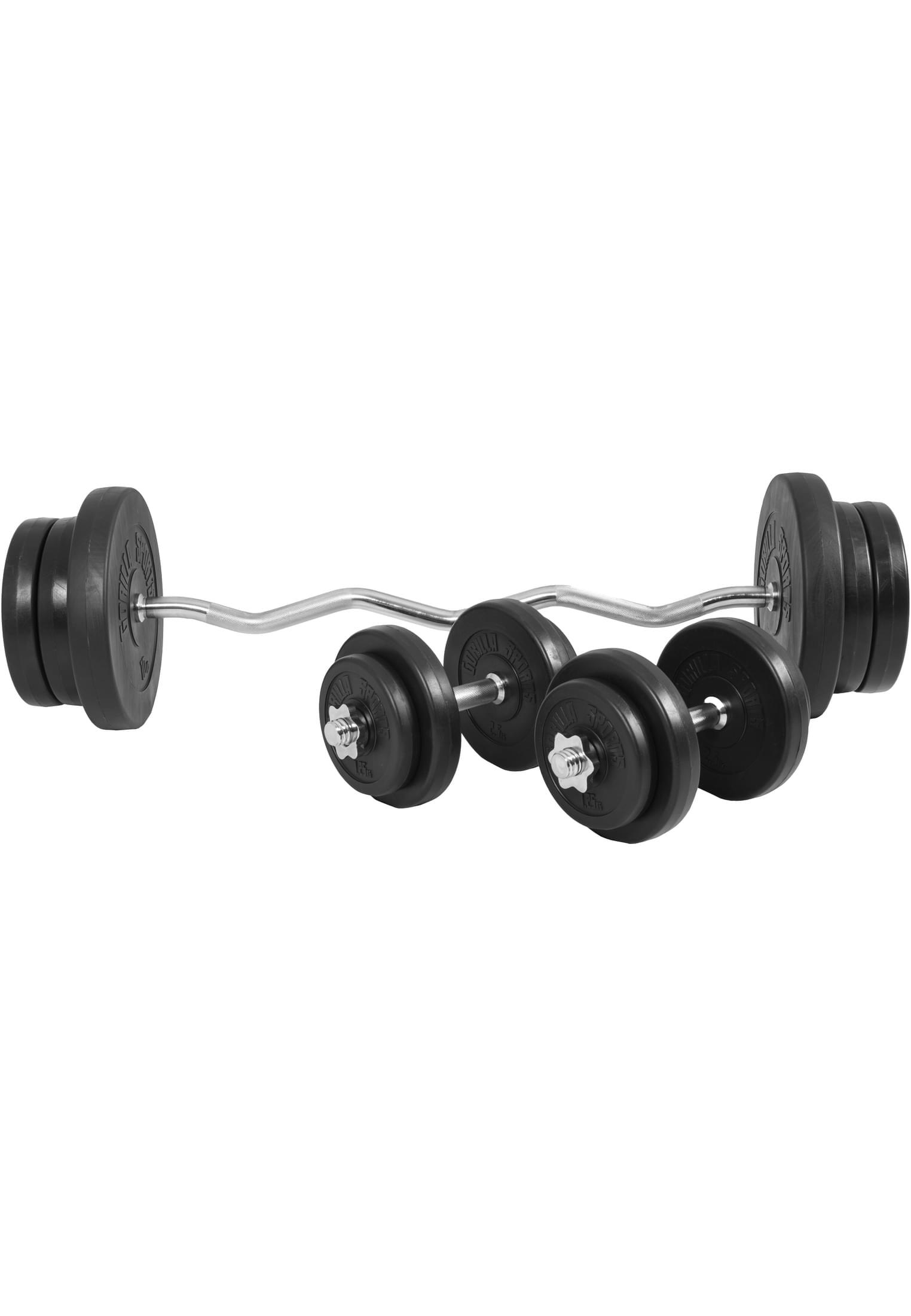 Curlset 70 kg - Halterset - met halterschijven 2/6