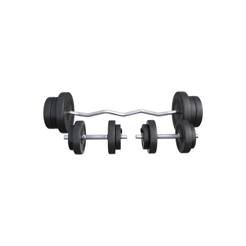 SZ-Curlset din plastic 70kg blocare cu arc