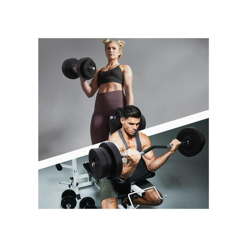 SZ-Curlset din plastic 70kg blocare cu arc