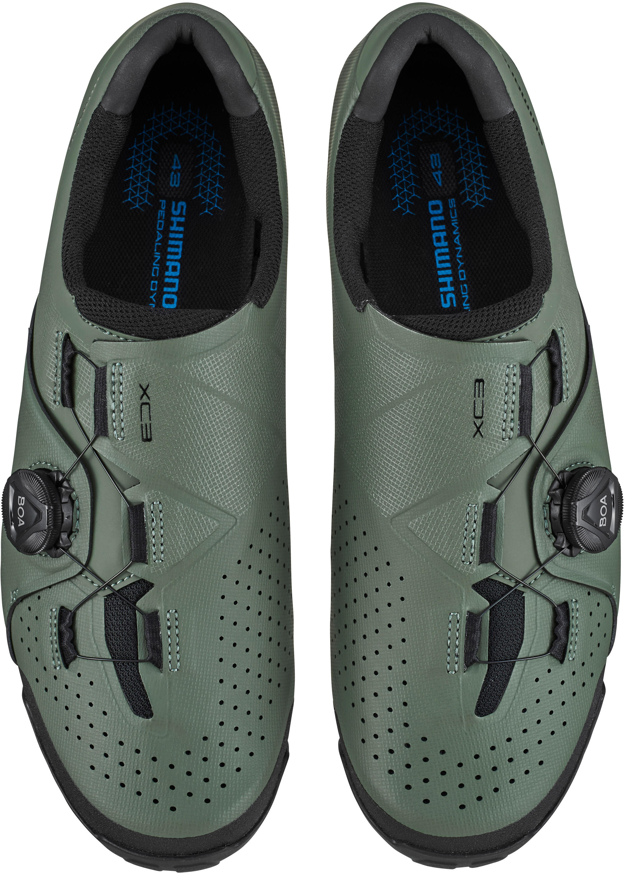 MTB - Fietsschoenen SH-XC300, Olijf 3/7