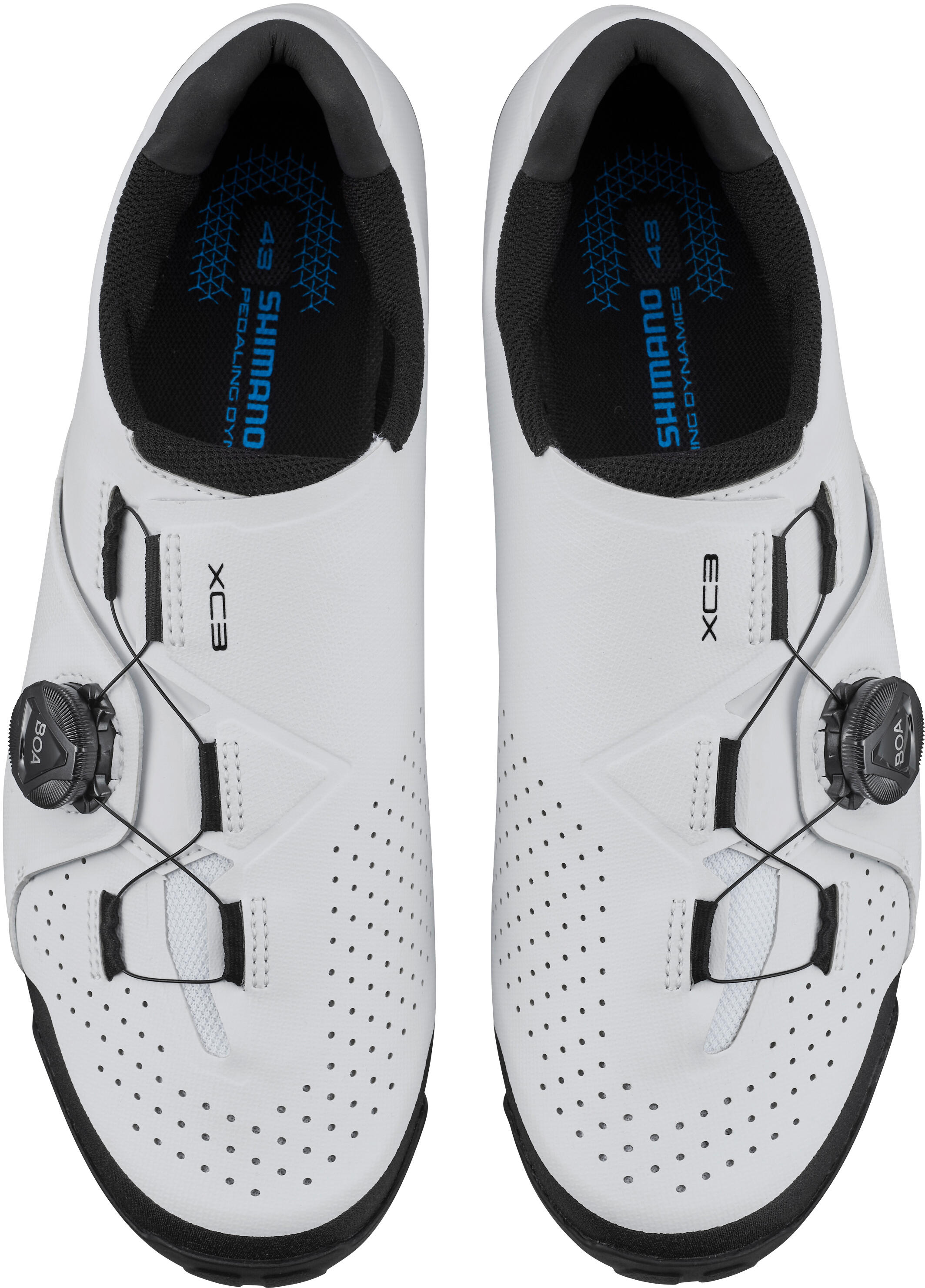 Chaussures VTT Shimano XC300 - Mixte - Semelle Caoutchouc - Lacets - Pour Cyclisme Tout-Terrain