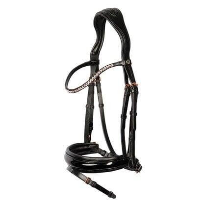 Bridon équitation muserolle combinée Harry's Horse Lacque II