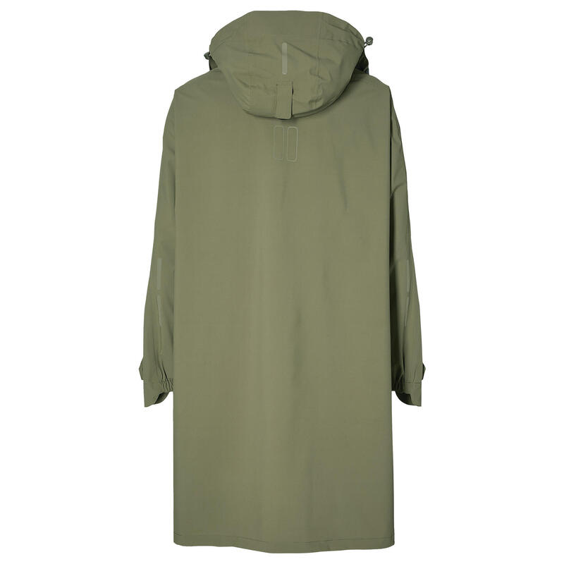 Veste Coupe-Vent PERLETTI Homme Femme Imperméable - Cape Pluie Réfléchissante, Capuche Rétractable, Idéale Mi-Saison