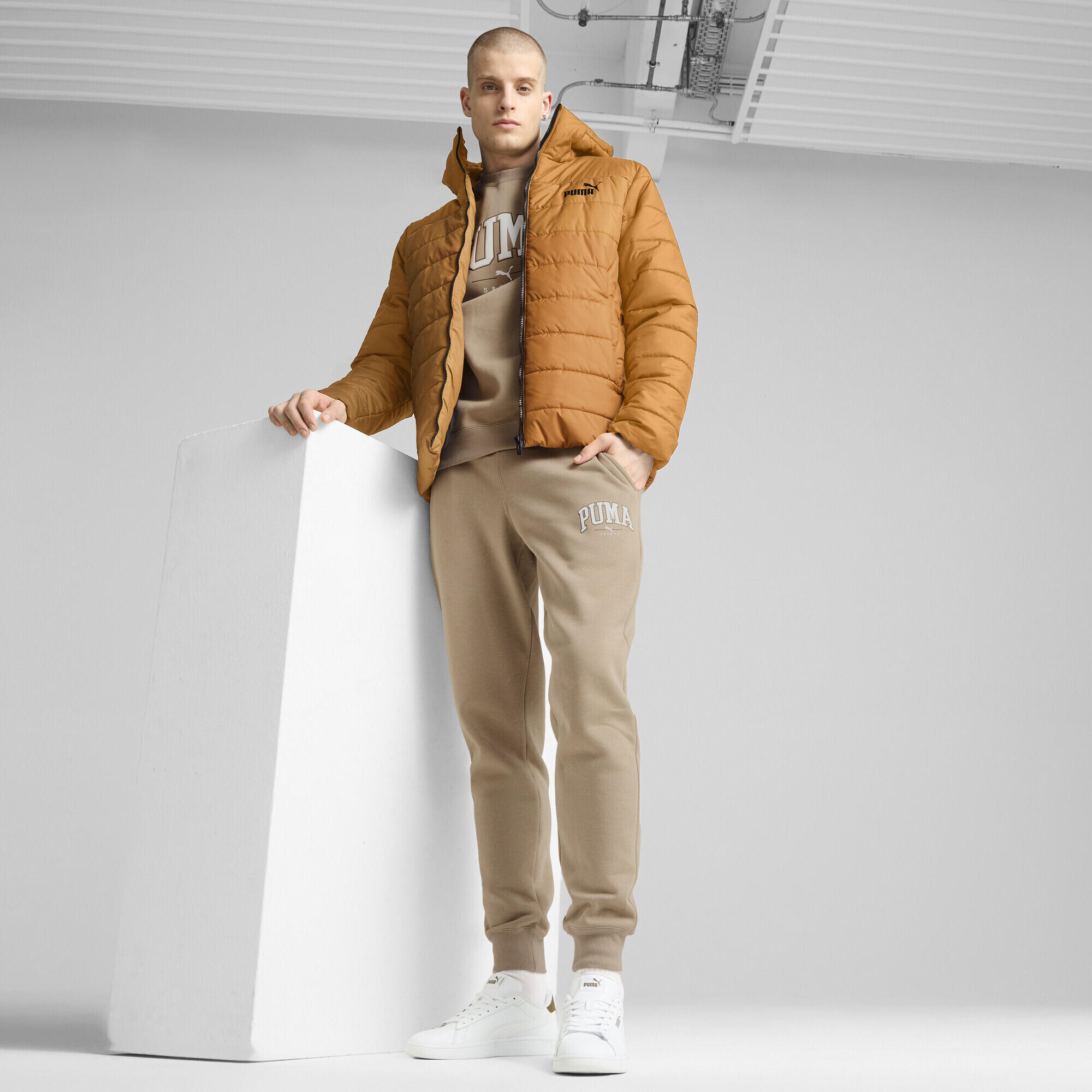 Blouson matelassé Essentiels Homme PUMA Caramel Latte Beige 5/7