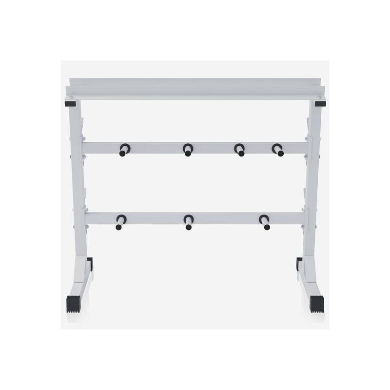 RACK DE RANGEMENT BLANC POUR POIDS ET HALTERES 30/31 MM | MUSCULATION